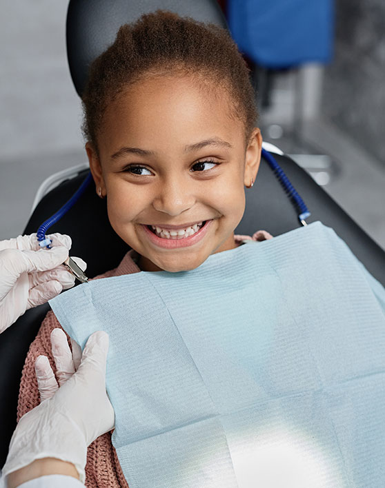 Girl smiling